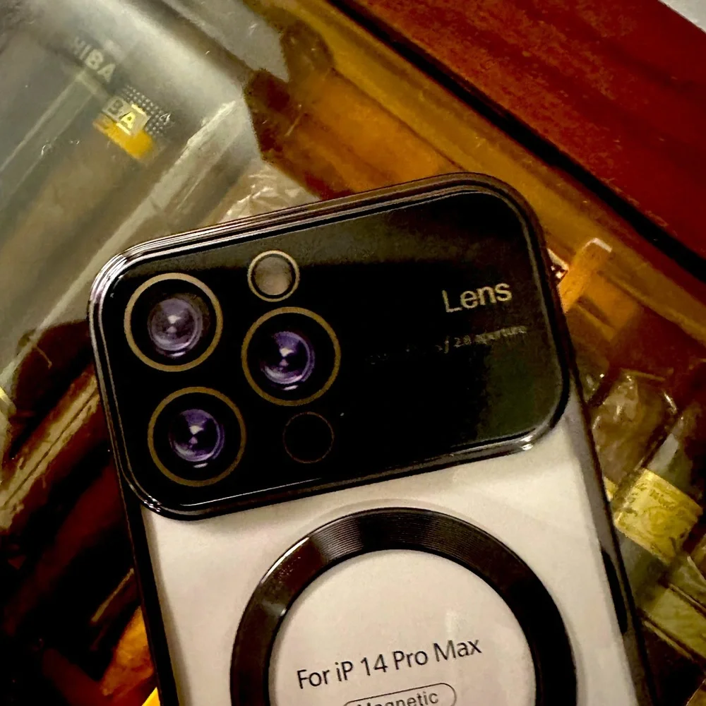 iPhone 14 ProMax Luxury lens protection bumper shockproof Phone Case